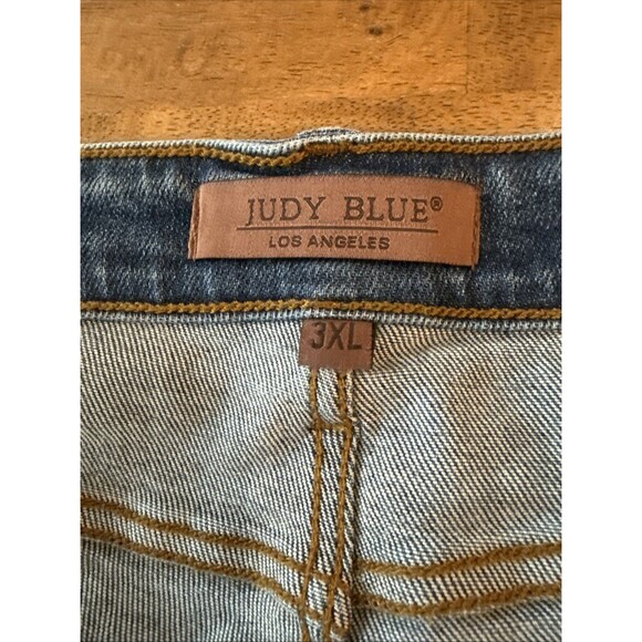 Judy Blue “He Said So” Mid Thigh Denim Dad Shorts Size 3XL JB15299 Soft Stretchy - Picture 5 of 9
